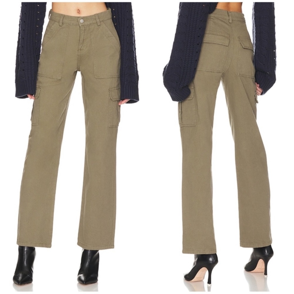 Superdown Adina Cargo Pant Military Green Twill Small
